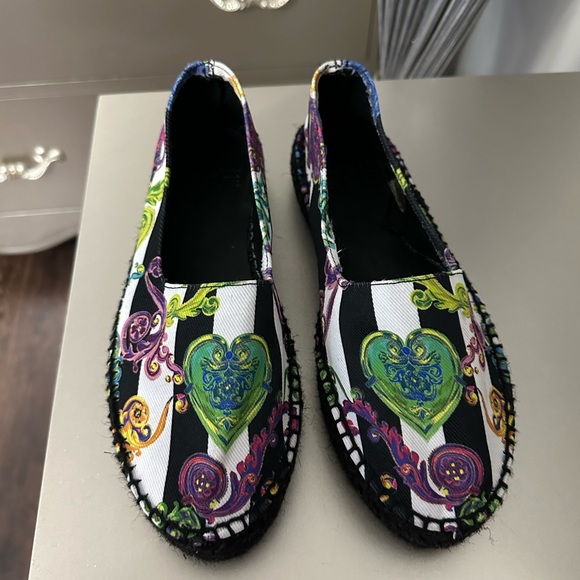 VERSACE JEANS COUTURE PRINTED ESPADRILLES - Picture 2 of 4